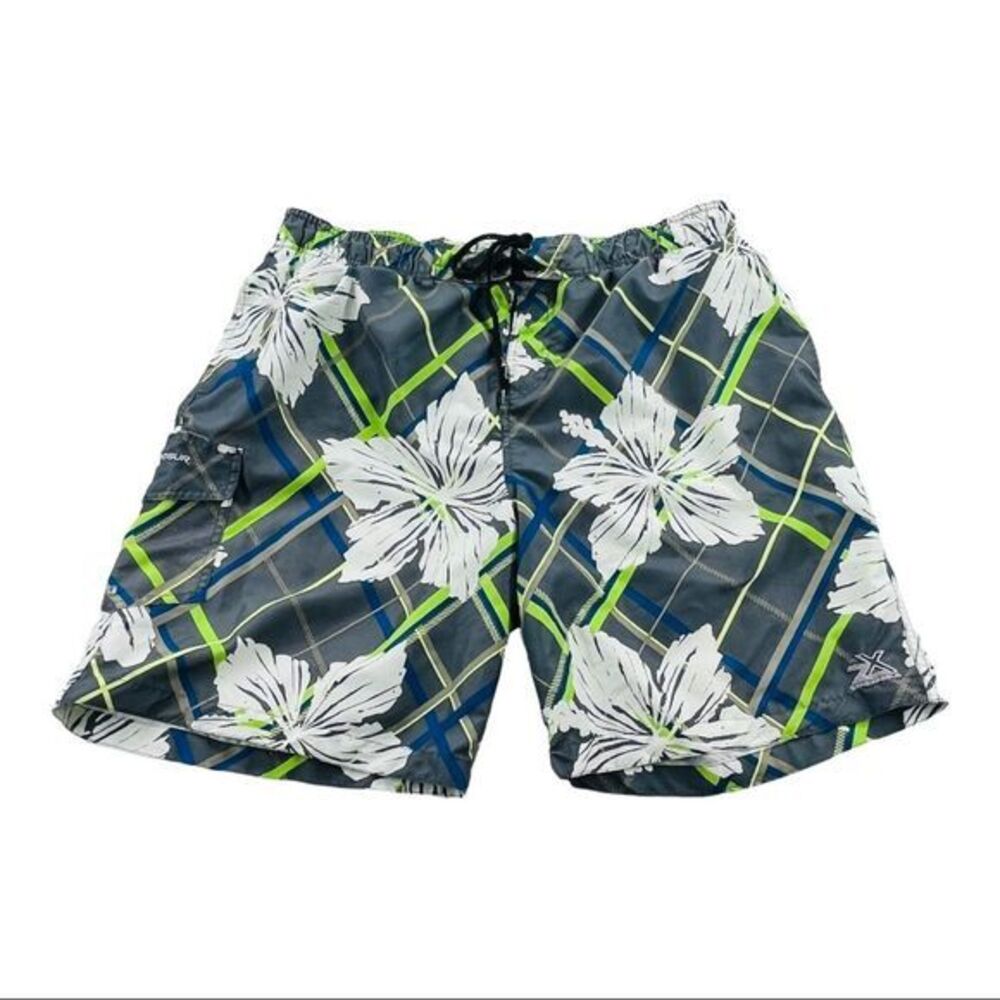 American Eagle Outfitters Mens Swim Trunks with Floral Design size XXL (10135)